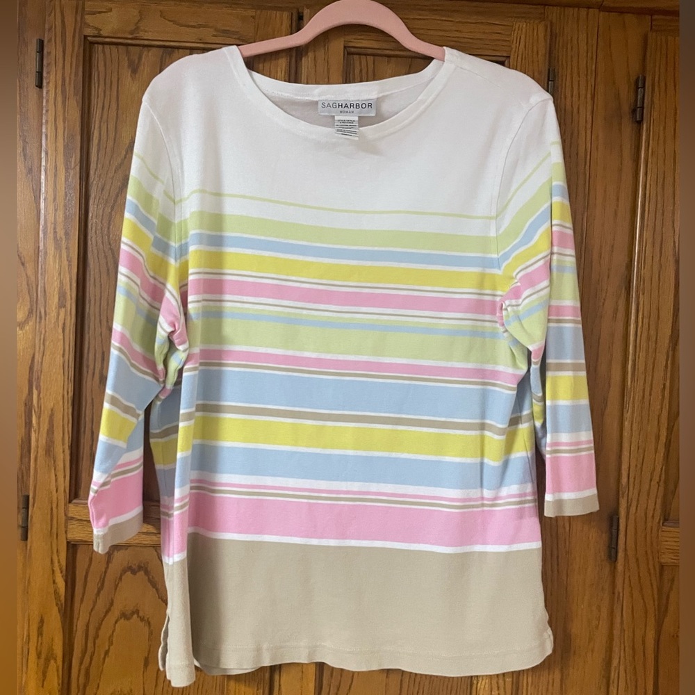 Plus size 1x Sag Harbor light weight sweater